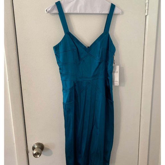 Calvin Klein Women's Tie Dye Printed Gown Blue Size 4